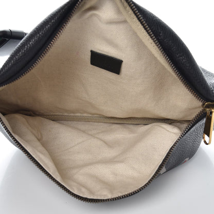 Gucci Grained Calfskin Logo Belt Bag Black 5 of 8