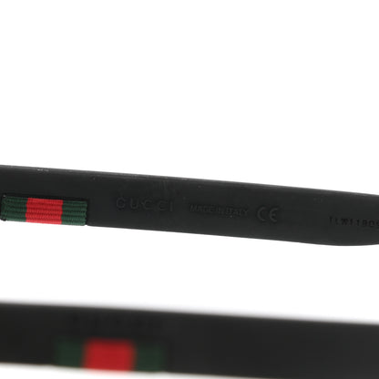 Gucci Square Frame Web Sunglasses GG0008S Black 5 of 9