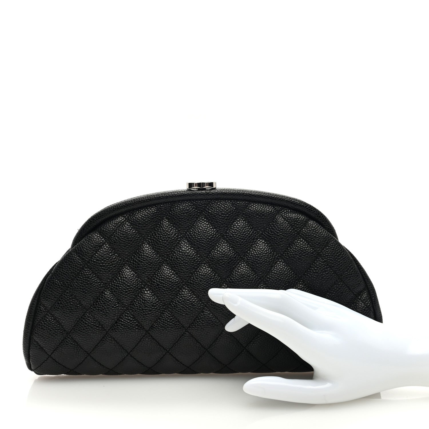 Chanel Caviar Quilted Timeless Clutch Black 2 of 9