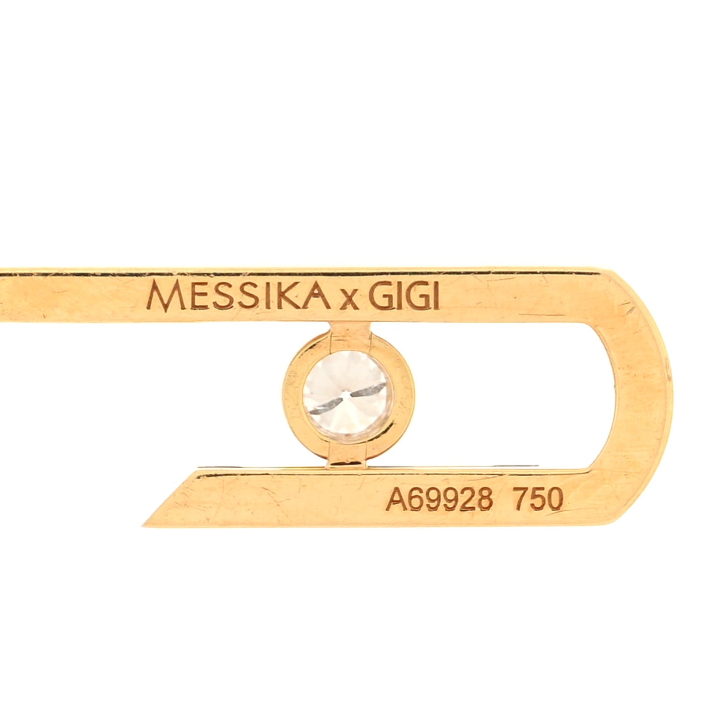 X GIGI HADID 18K Yellow Gold Diamond Move Addiction Earrings