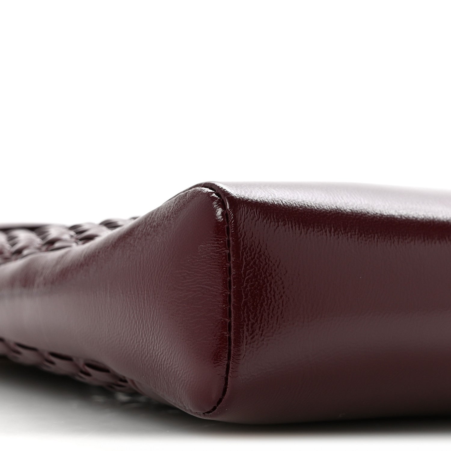 Chanel Shiny Lambskin Patent Calfskin Quilted Mini 31 Shopping Bag Dark Burgundy 9 of 10