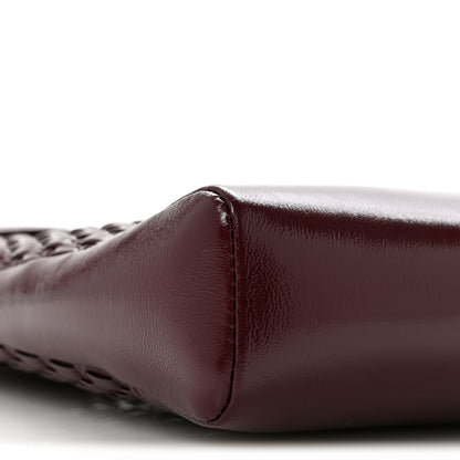 Chanel Shiny Lambskin Patent Calfskin Quilted Mini 31 Shopping Bag Dark Burgundy 9 of 10