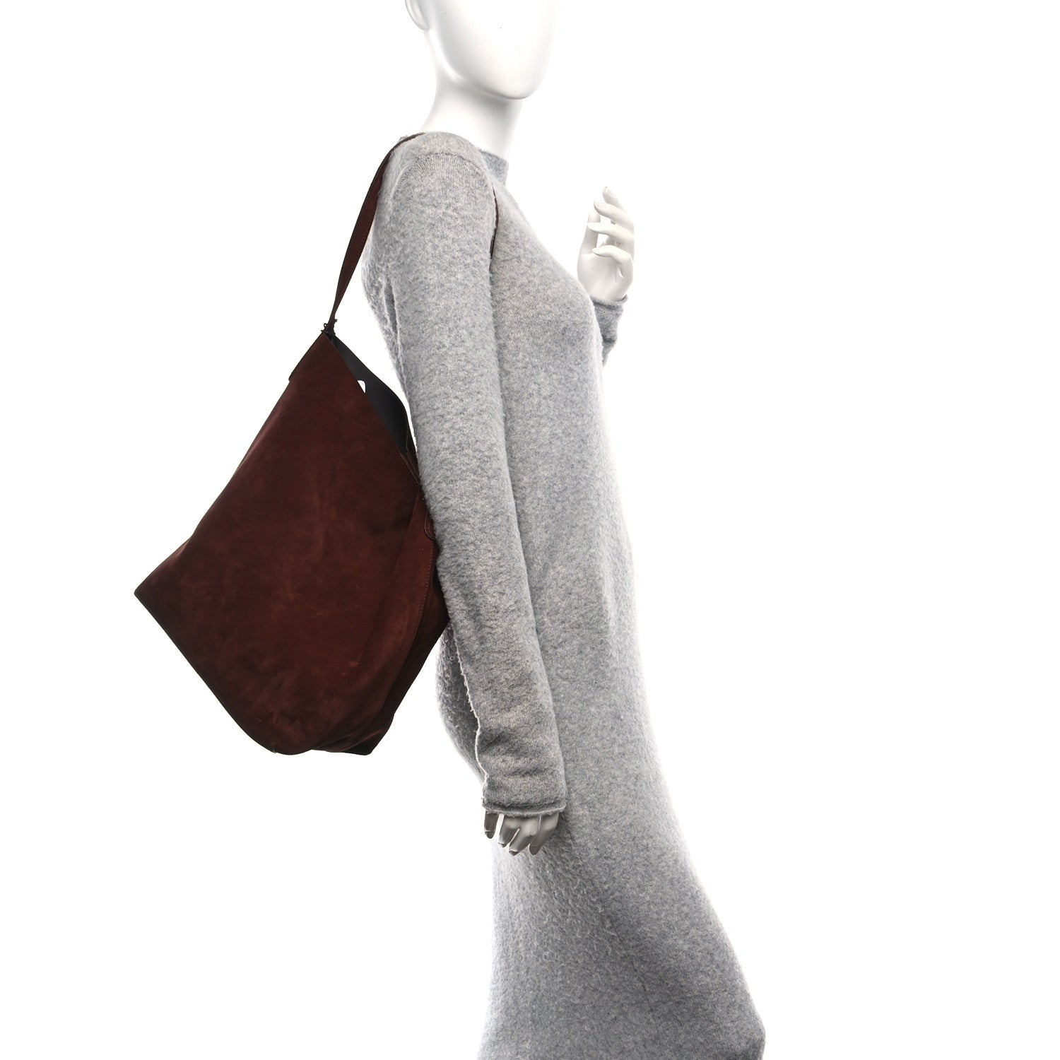 Mansur Gavriel Suede Everyday Cabas Tote Chocolate 2 of 10