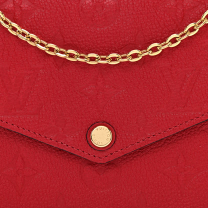 Louis Vuitton Empreinte Pochette Felicie Chain Wallet Scarlet 8 of 8