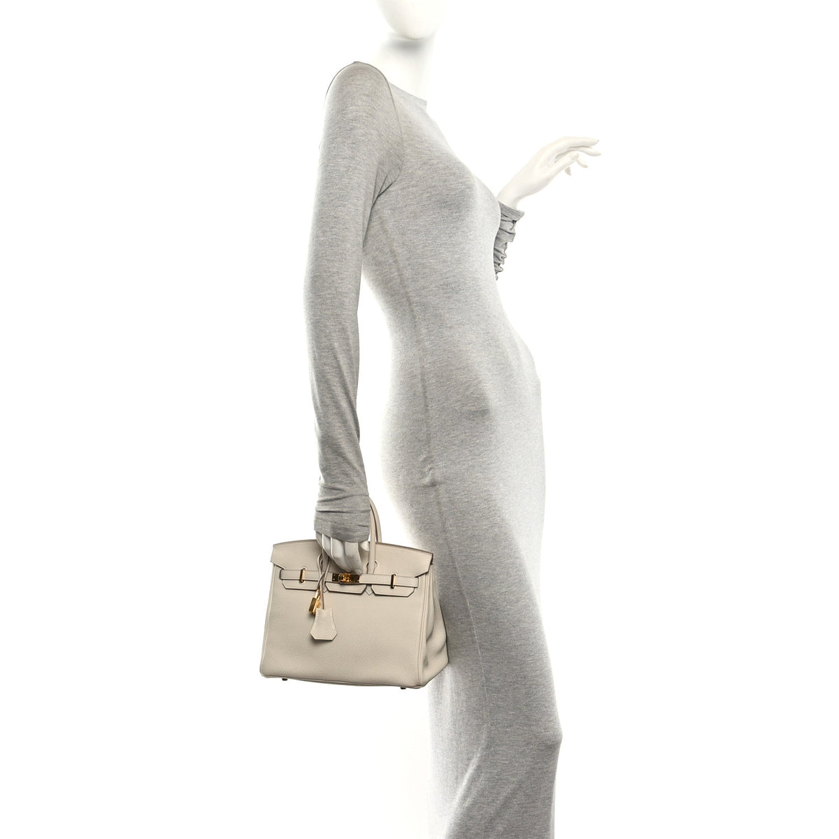 Hermes Togo Birkin 25 Craie 2 of 16