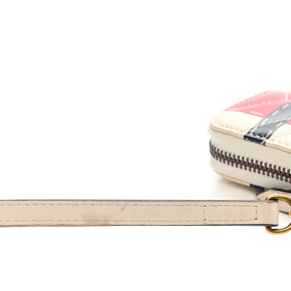 Gucci Calfskin Matelasse Trompe L'Oeil Print GG Marmont Zip Around Wallet 9 of 13
