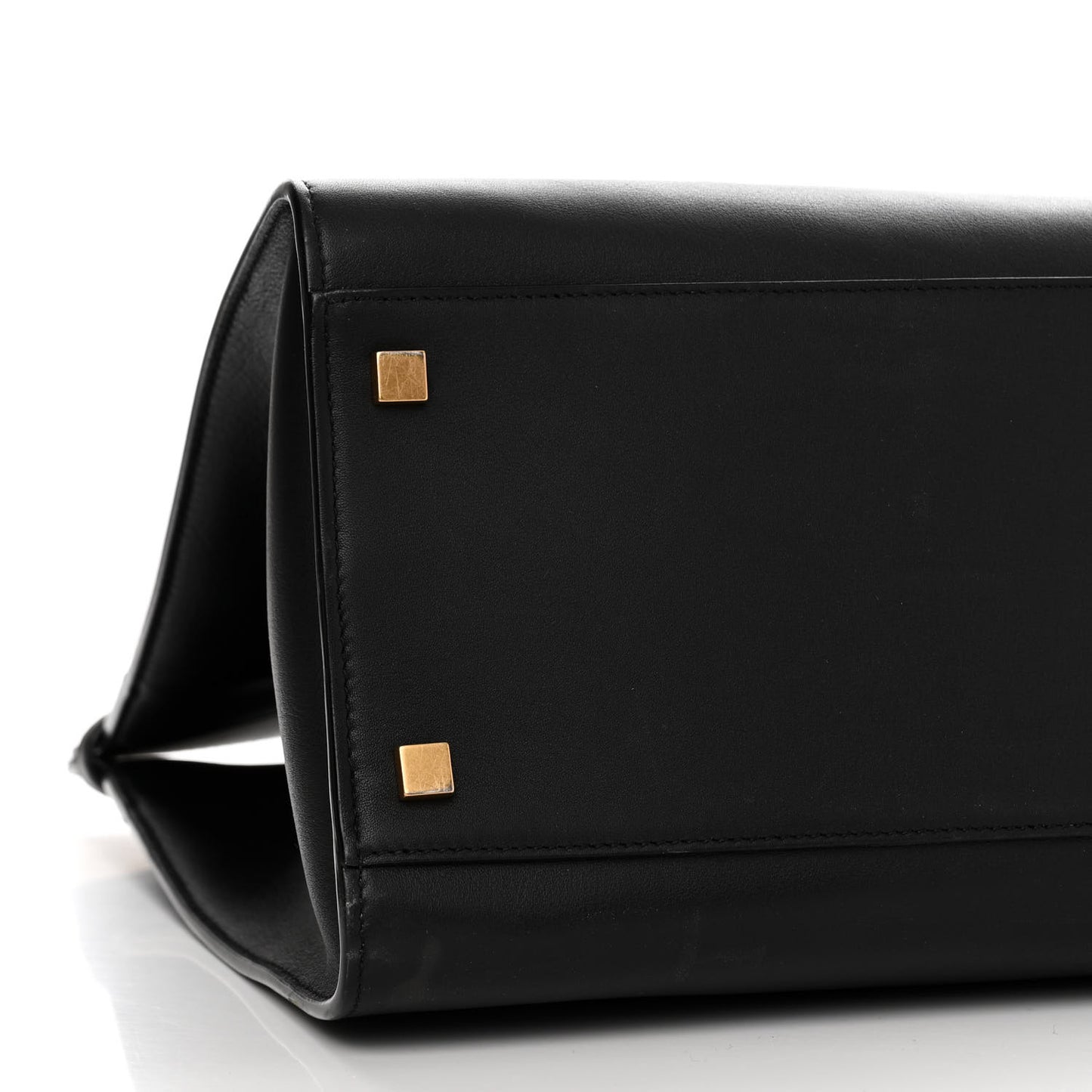 SAINT LAURENT Calfskin Large Manhattan Shopper Tote Black