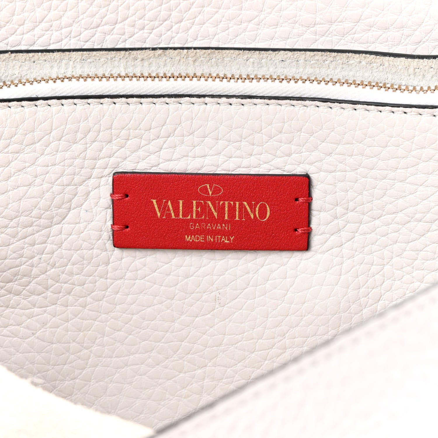 Valentino Garavani Pebbled Calfskin Medium Rockstud Hype Shoulder Bag White 6 of 19