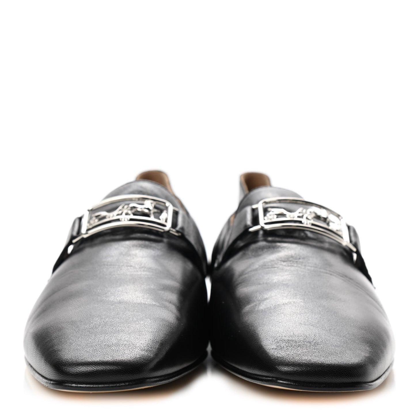 Supple Goatskin Womens Time Loafers 40 Black