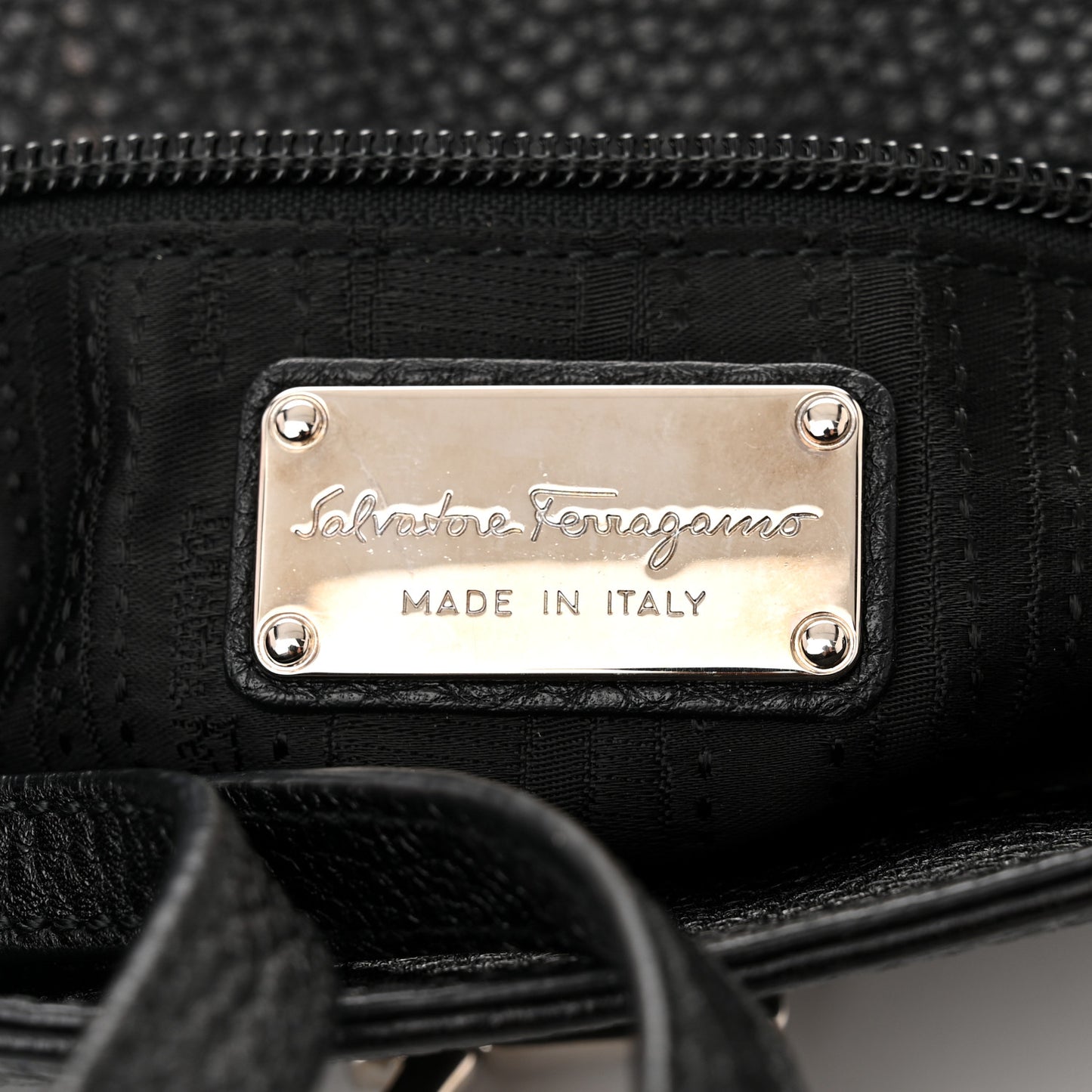 Calfskin Abbey Crossbody Black