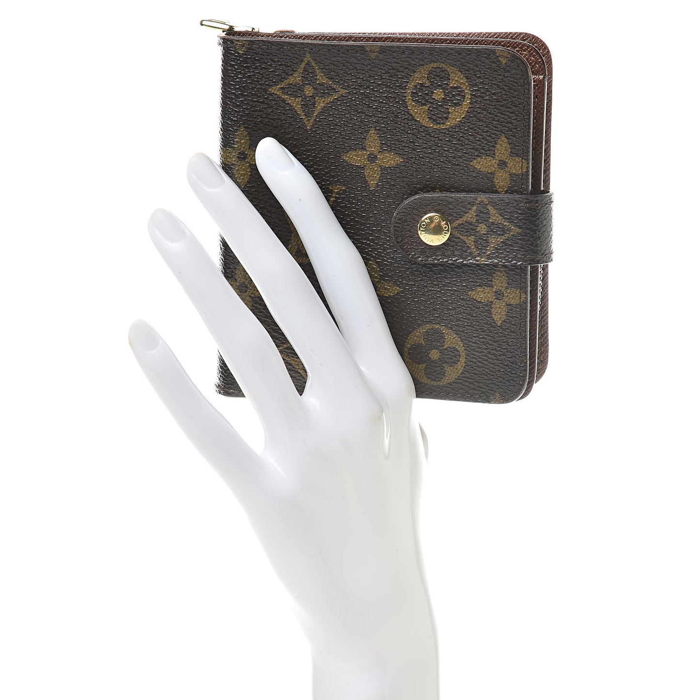 Monogram Compact Zippe Zipped Wallet