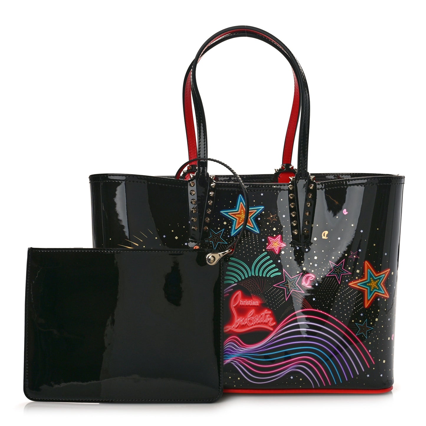 Patent Calfskin Small Starlight Cabata Tote Multicolor