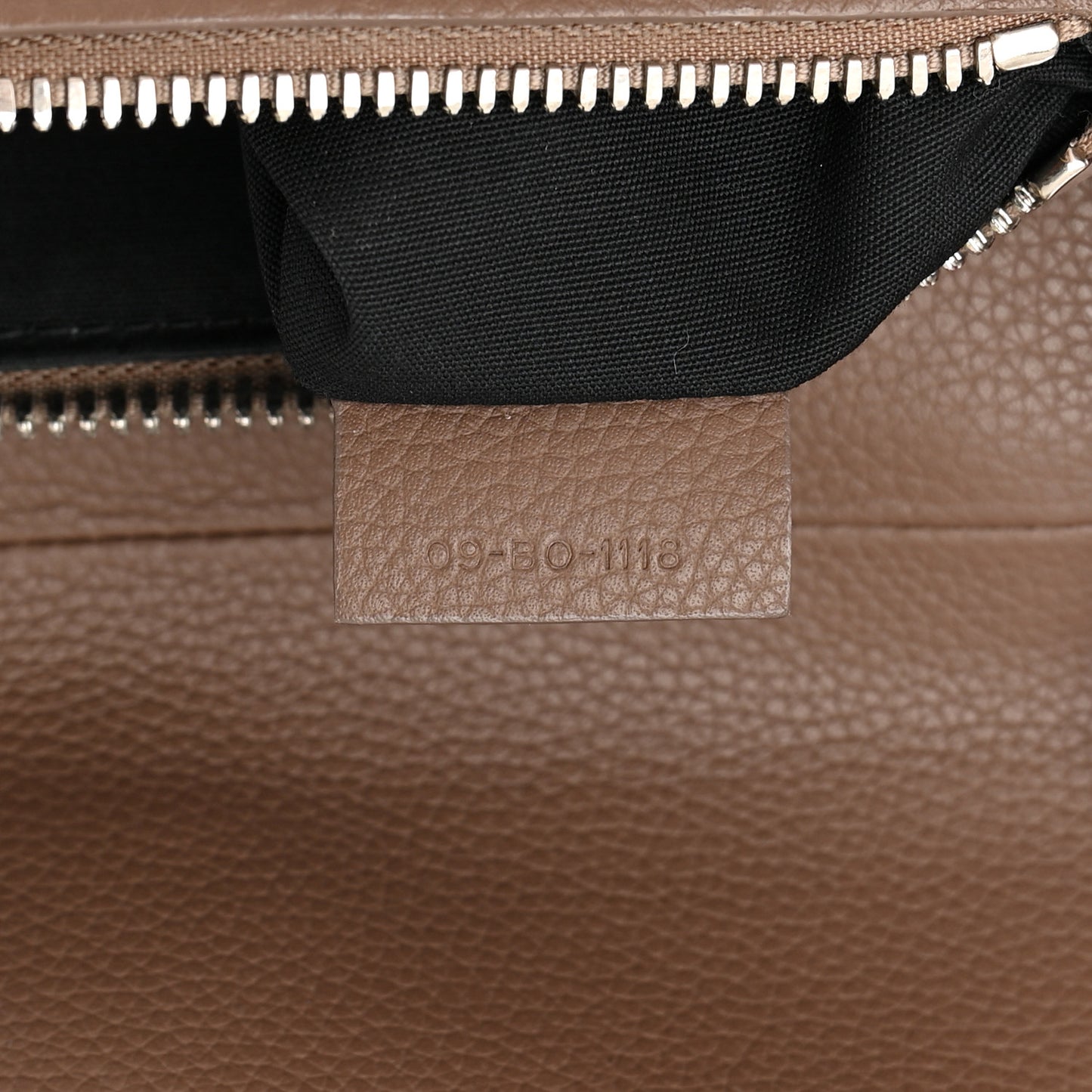 Grained Calfskin Kim Jones Saddle Bag Brown