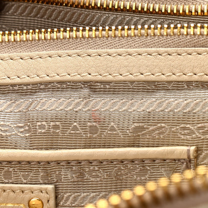Prada Vitello Daino Large Double Zip Tote Sabbia 10 of 10