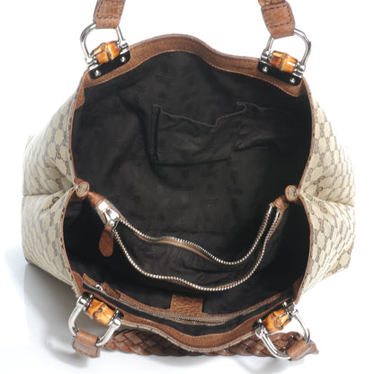 Gucci Monogram Bamboo Bar Medium Tote 10 of 10