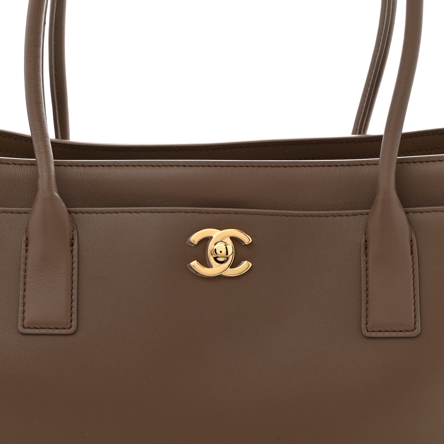 Chanel Calfskin Archetype Small Shopping Tote Light Brown 8 of 10