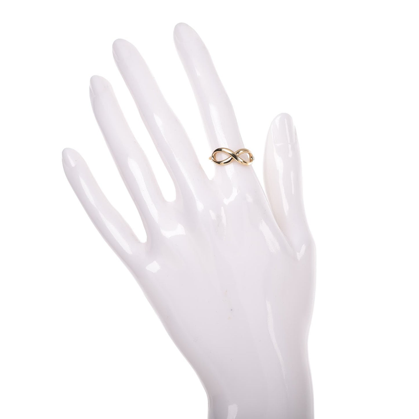 18K Yellow Gold Infinity Ring 52 6