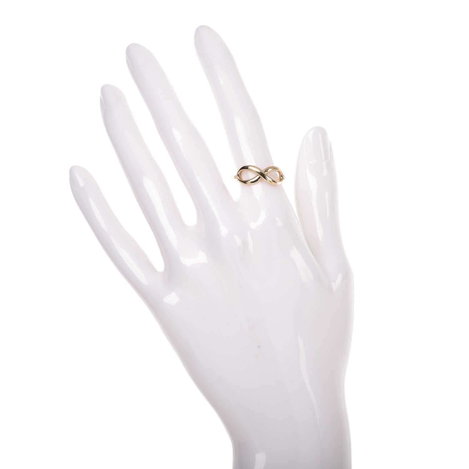 Tiffany 18K Yellow Gold Infinity Ring 52 6 2 of 6