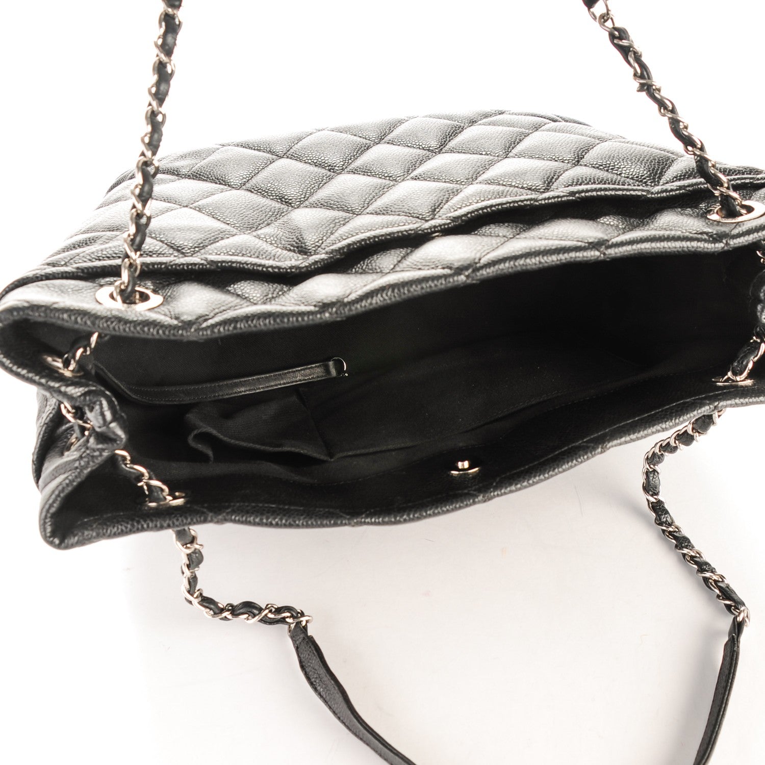 Chanel Caviar Quilted Timeless CC Soft Tote Black 5 of 7