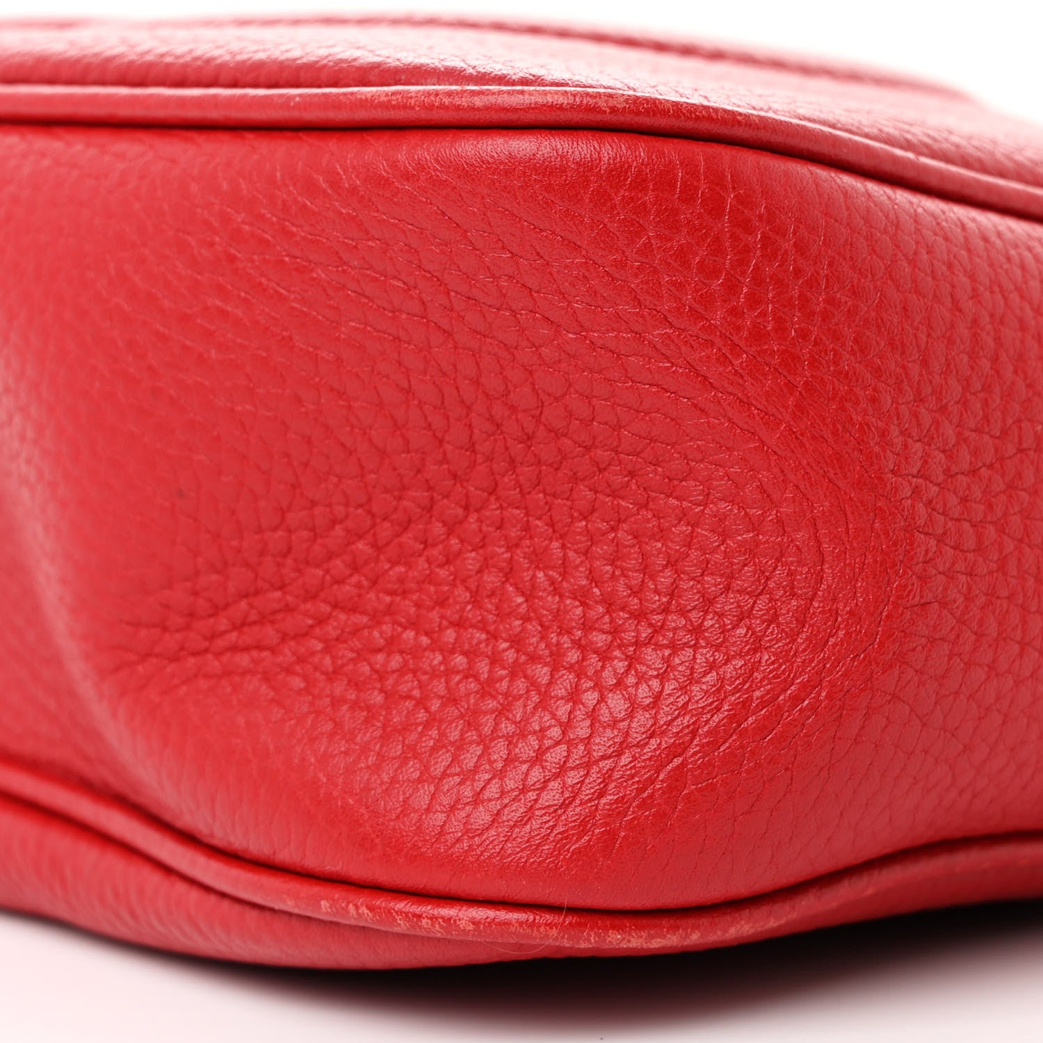 Gucci Pebbled Calfskin Small Soho Disco Bag Vibrant Red 10 of 12