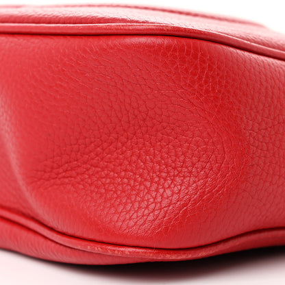 Gucci Pebbled Calfskin Small Soho Disco Bag Vibrant Red 10 of 12