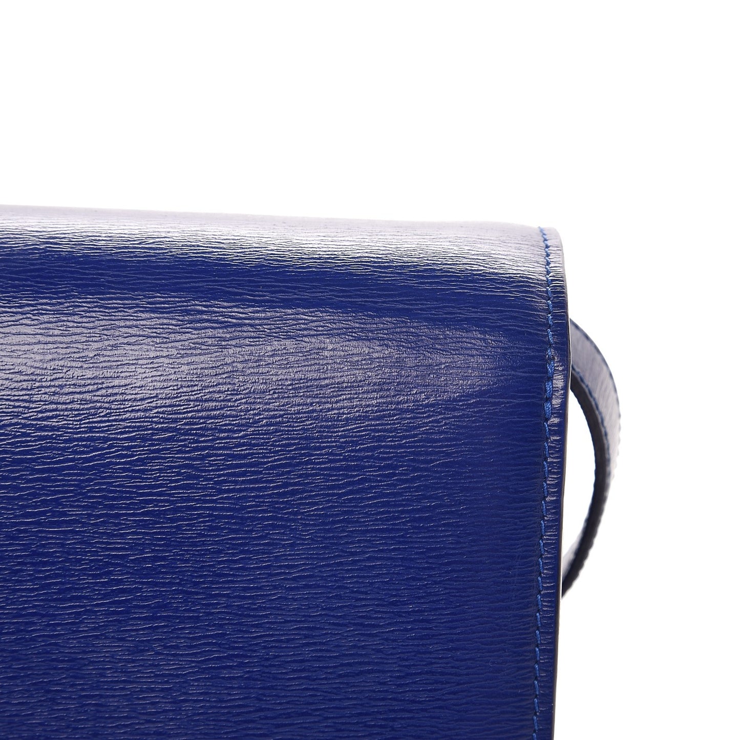 Smooth Calfskin Small Classic Box Flap Bag Indigo