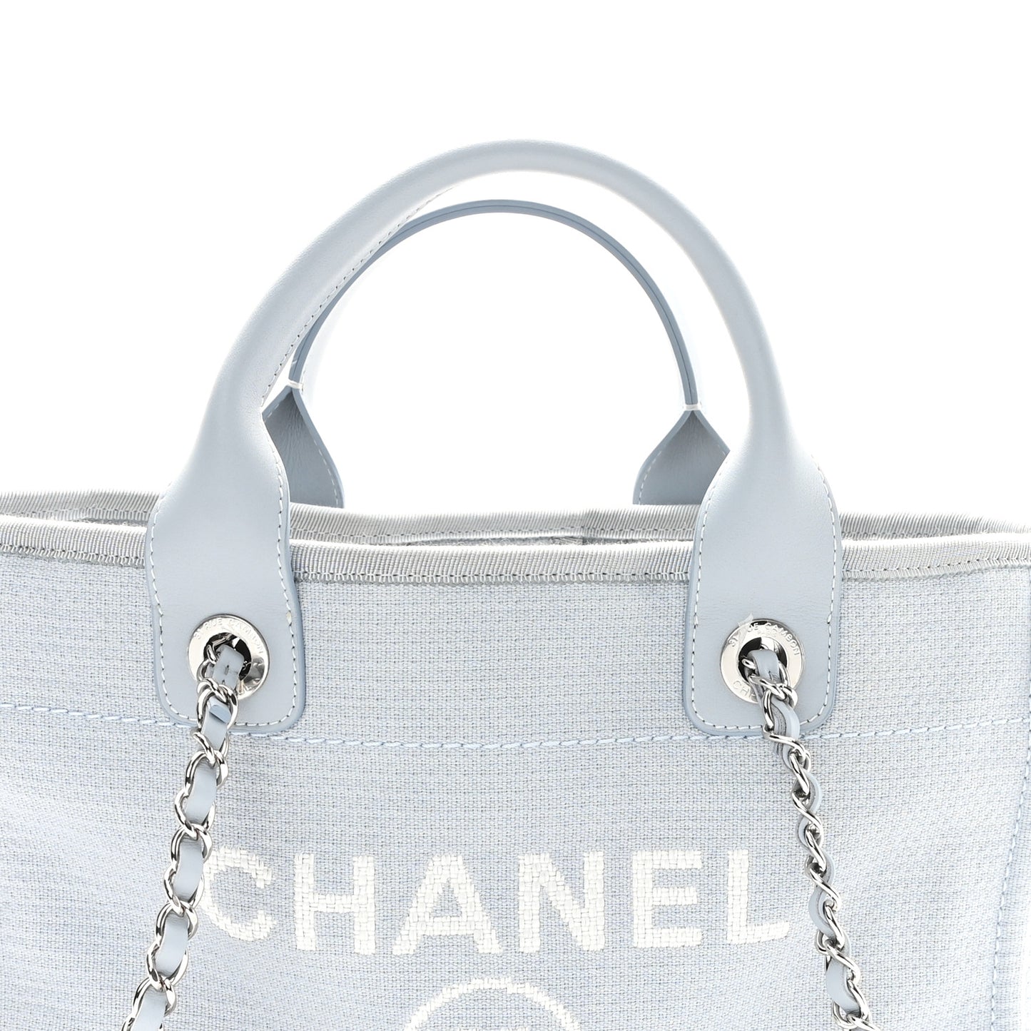 Mixed Fibers Small Deauville Tote Light Blue