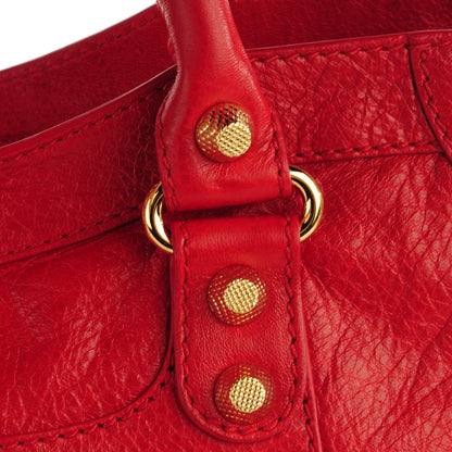 Balenciaga Agneau Giant 12 Gold Hardware City Rouge Lipstick 9 of 12