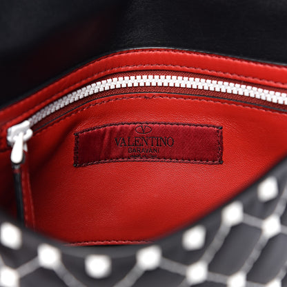 Valentino Garavani Lambskin Medium Free Rockstud Spike Shoulder Bag Black 6 of 10