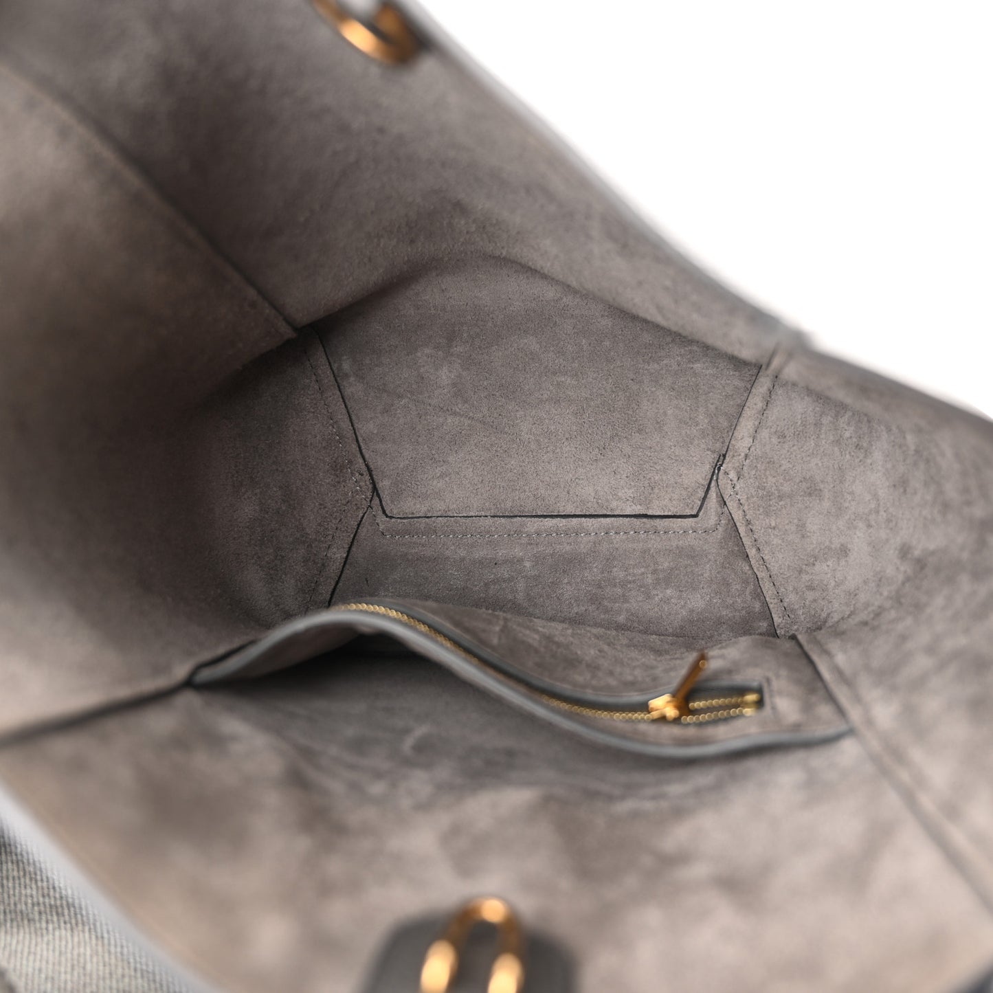 Soft Grained Calfskin Small Sangle Bucket Bag Kohl