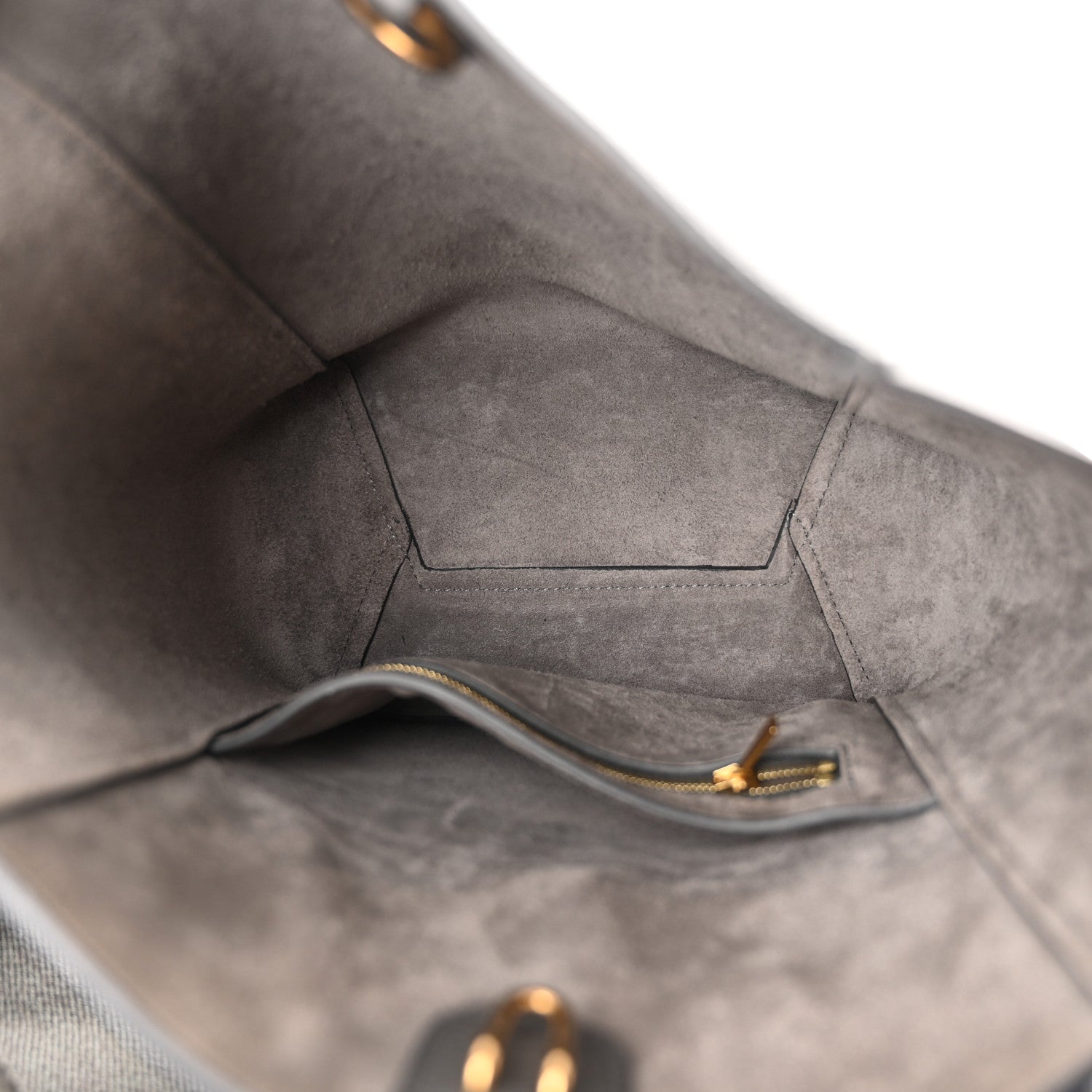 Celine Soft Grained Calfskin Small Sangle Bucket Bag Kohl 5 of 12