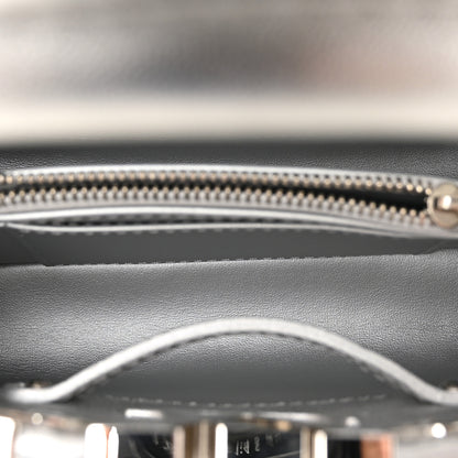 Louis Vuitton Lambskin Strass Mini Capucines  Silver 5 of 9