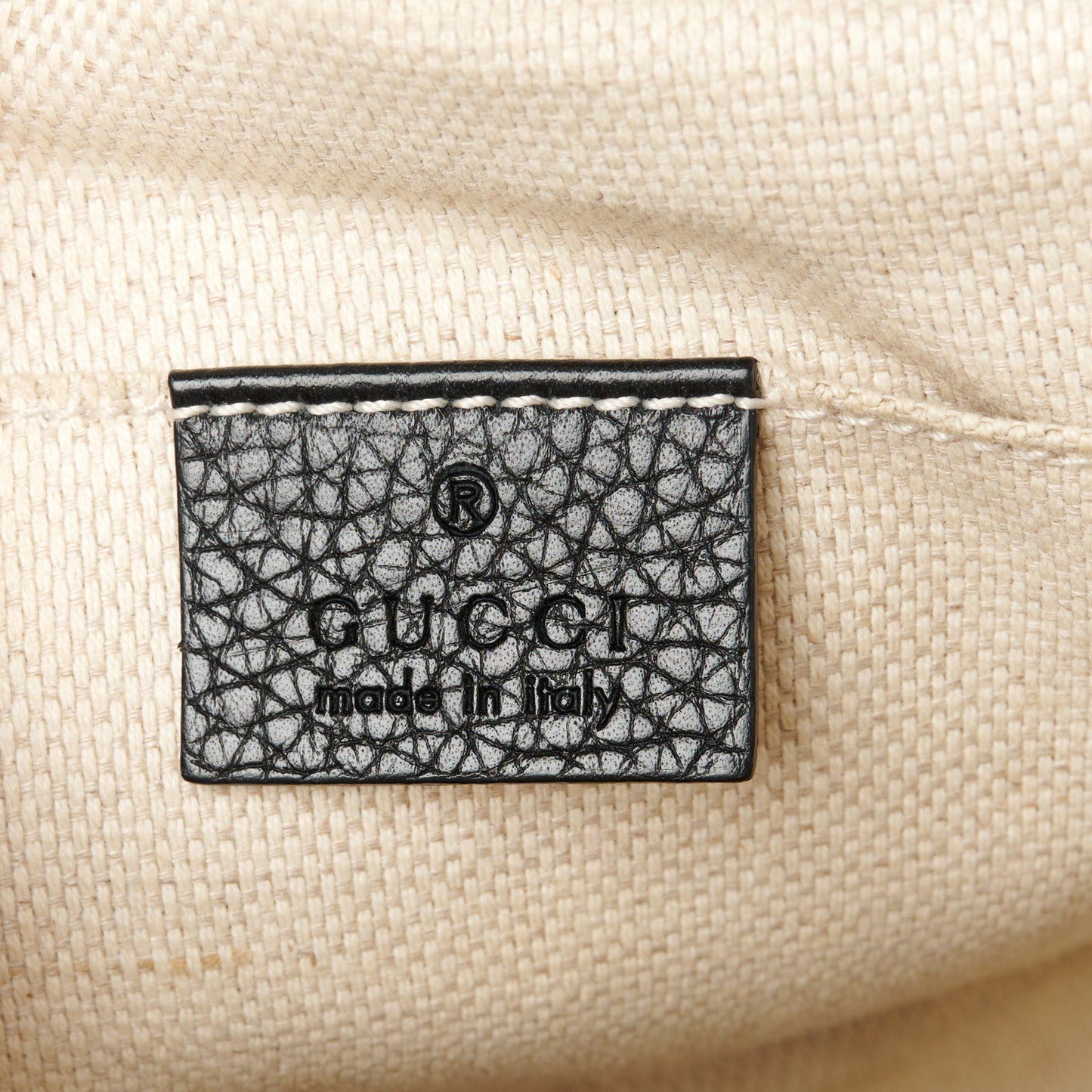 Pebbled Calfskin Small Soho Disco Bag Black