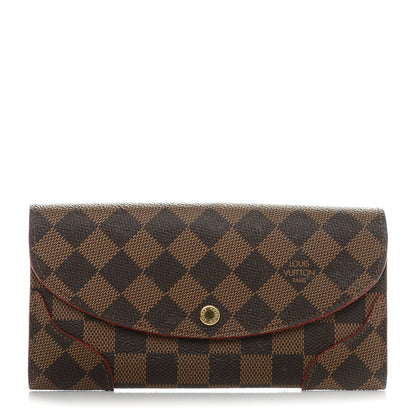Louis Vuitton Damier Ebene Caissa Wallet Cherry 1 of 8
