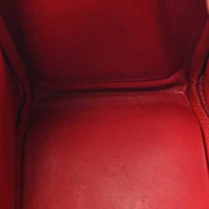 Hermes Taurillon Clemence Lindy 30 Rouge Garance 12 of 19