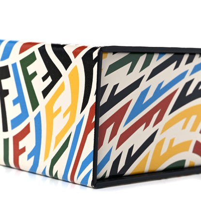 Fendi X SARAH COLEMAN Vitello Grace Light FF Vertigo Box Bag White Ice Multicolor 5 of 10