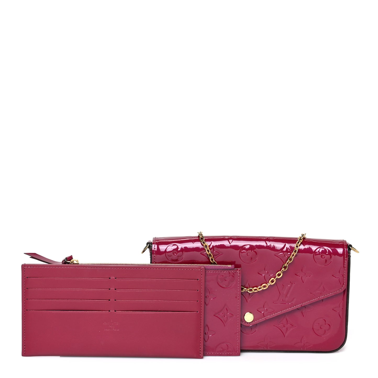 Vernis Felicie Chain Wallet Magenta