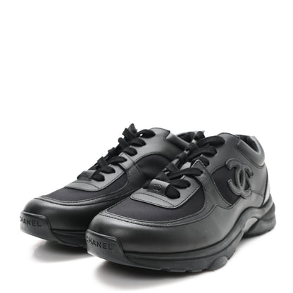 Chanel Calfskin Lambskin CC Uniform Sneakers 41 Black 41 Black 4 of 10