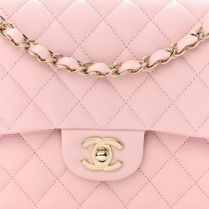 Chanel Caviar Quilted Medium Double Flap Light Pink 8 of 12
