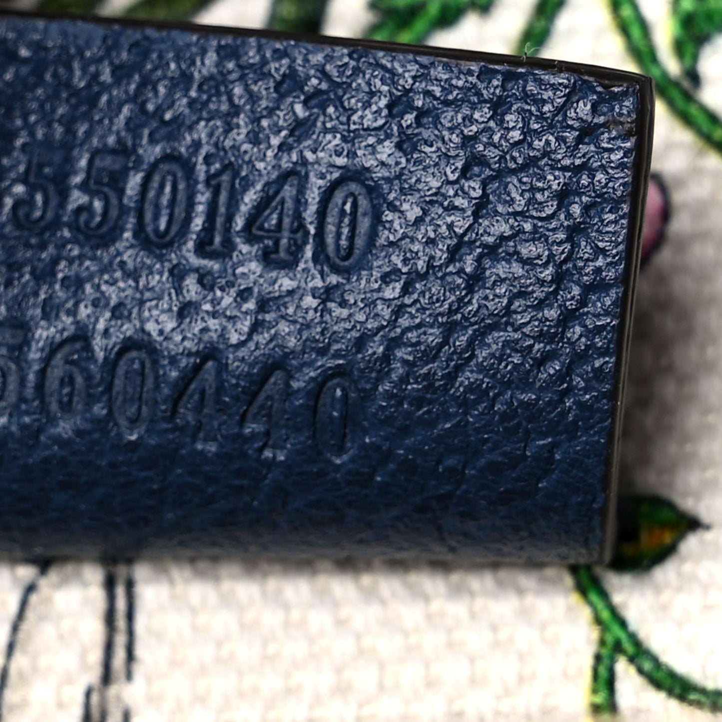 Canvas Large Flora Tote Navy Multicolor