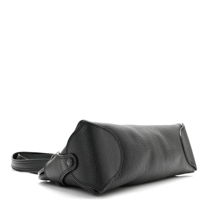 Salvatore Ferragamo Grained Calfskin Shoulder Bag Black 4 of 9