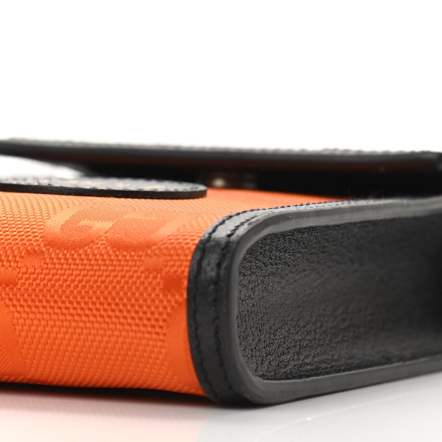 Econyl Nylon Monogram Off The Grid Crossbody Bag Carrot Orange Black