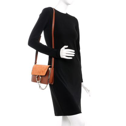 Chloe Suede Calfskin Small Faye Shoulder Bag Tobacco 2 of 7