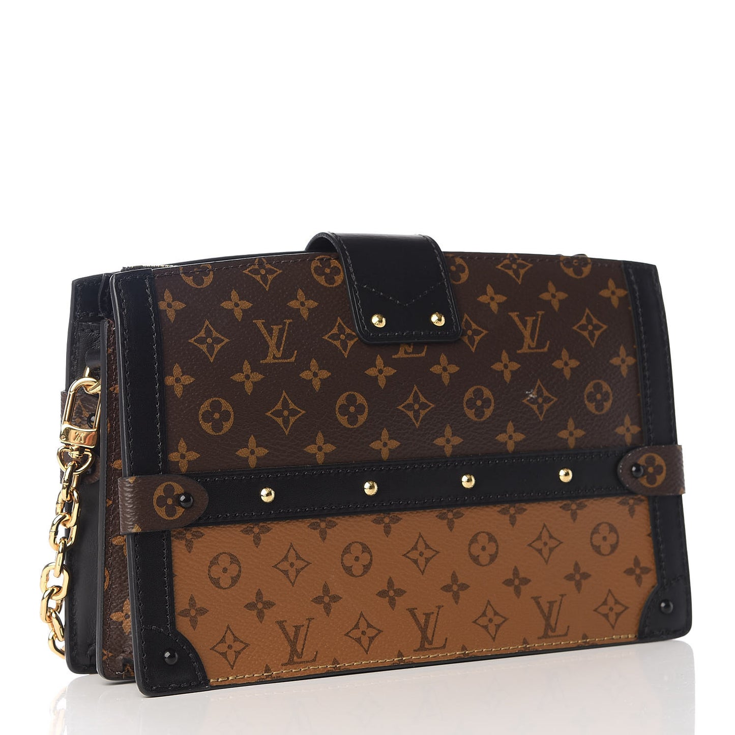 Reverse Monogram Trunk Clutch
