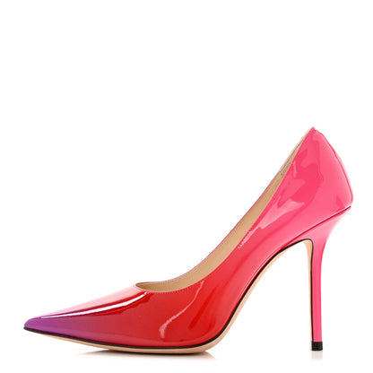 Jimmy Choo Gradient Patent Calfskin Love 100 Pumps 36 Pink Multicolor 1 of 7