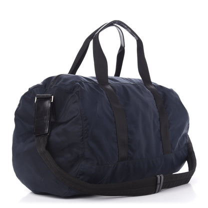 Prada Tessuto Nylon Duffle Blue 2 of 9