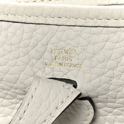 Hermes Taurillon Clemence Amazone Evelyne TPM New White 7 of 10