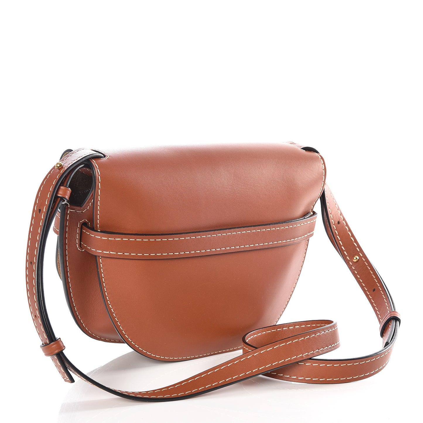 Calfskin Small Gate Crossbody Bag Rust