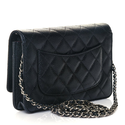 Chanel Caviar Quilted Wallet On Chain WOC Black 3 of 11