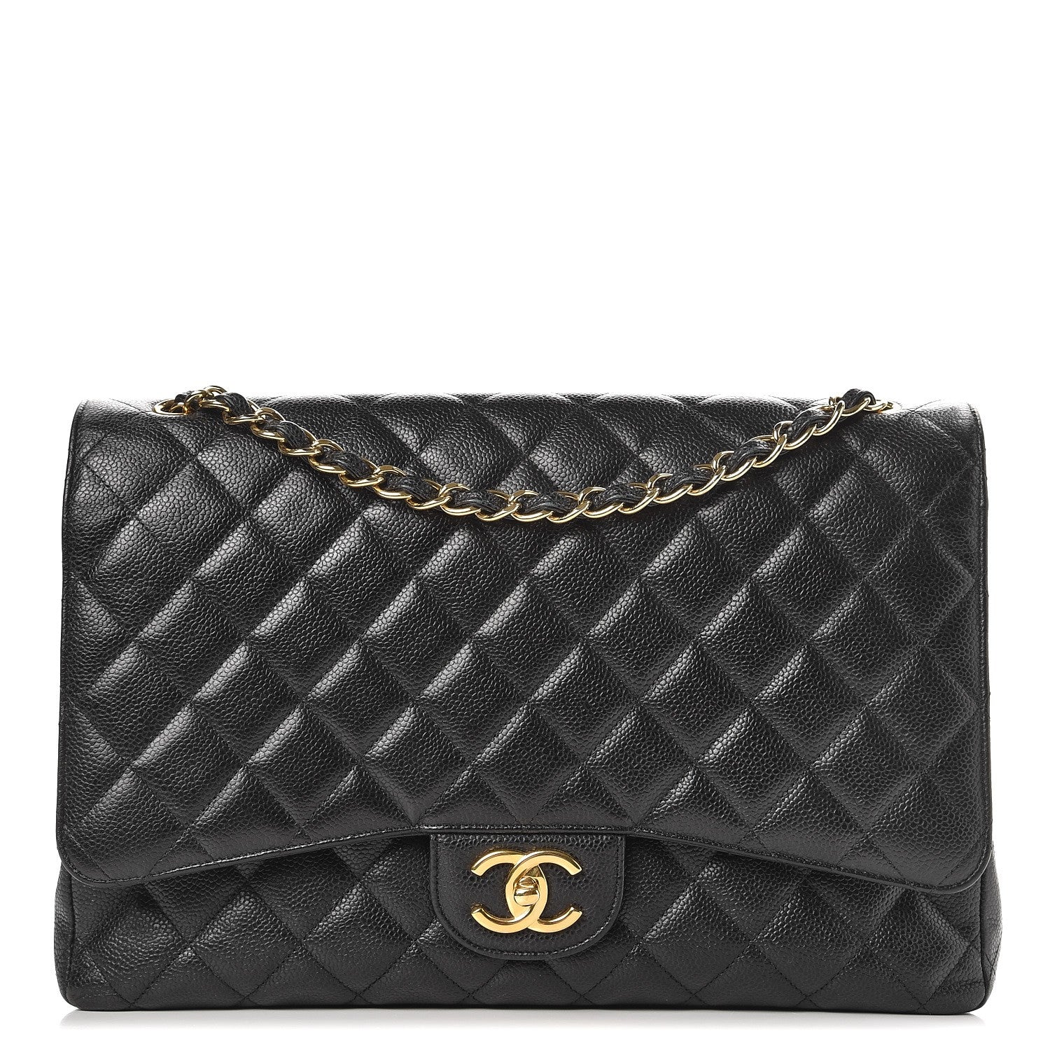 Chanel Caviar Quilted Maxi Double Flap Black 1 of 13